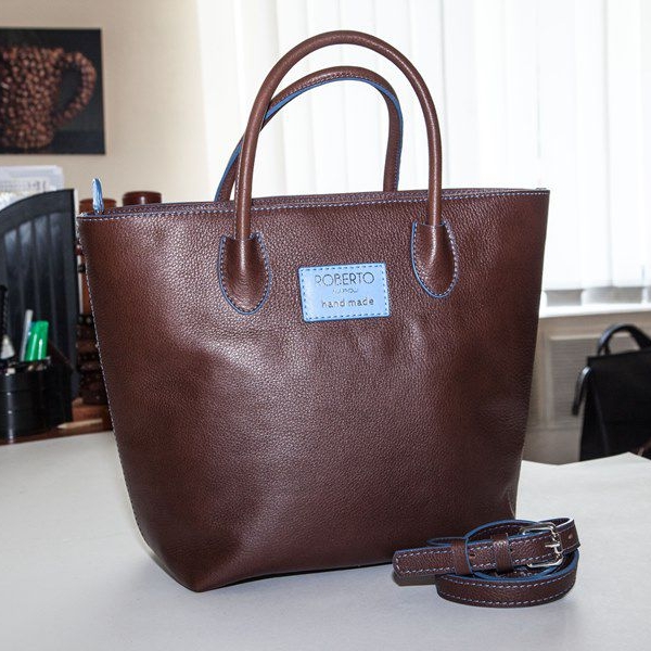 Женская сумка A.Roberto Napoli Exclusive Brown - Blue